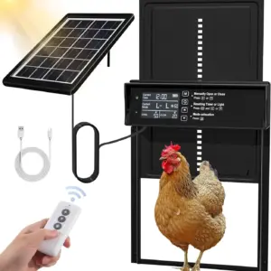 Porte automatique solaire rechargeable par USB